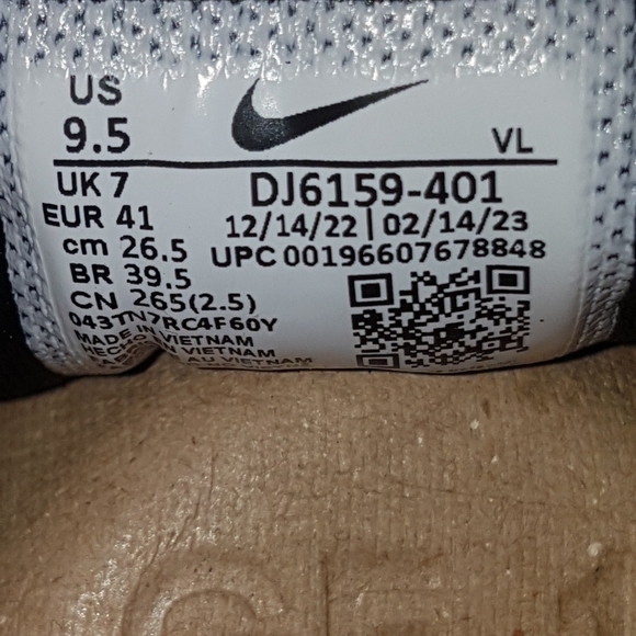 NWB Nike DJ6159-401 React Pegasus Trail 4 Blue Sneakers Sz M8/W9.5 - Picture 8 of 9